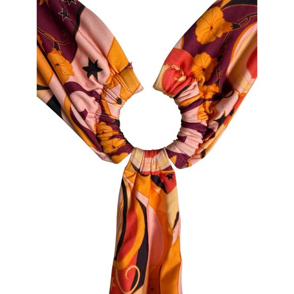 Beach Riot Kirsten 70s Geo Print Cut Out O-Ring One Piece Swimsuit Size Small - Picture 4 of 8